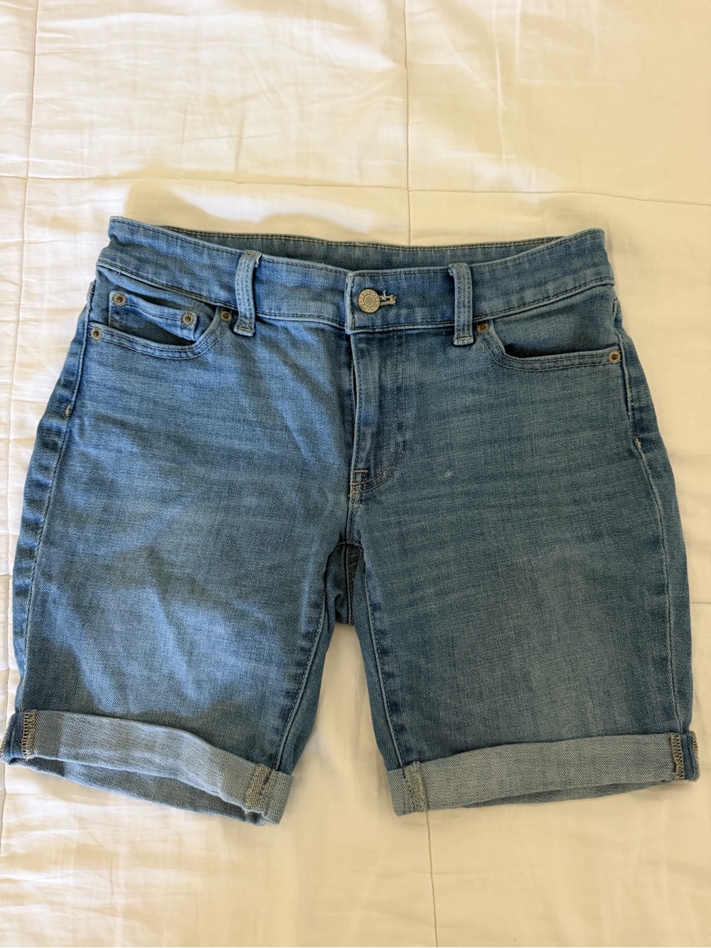 Talbots Light Blue Denim Cuffed Women's Shorts